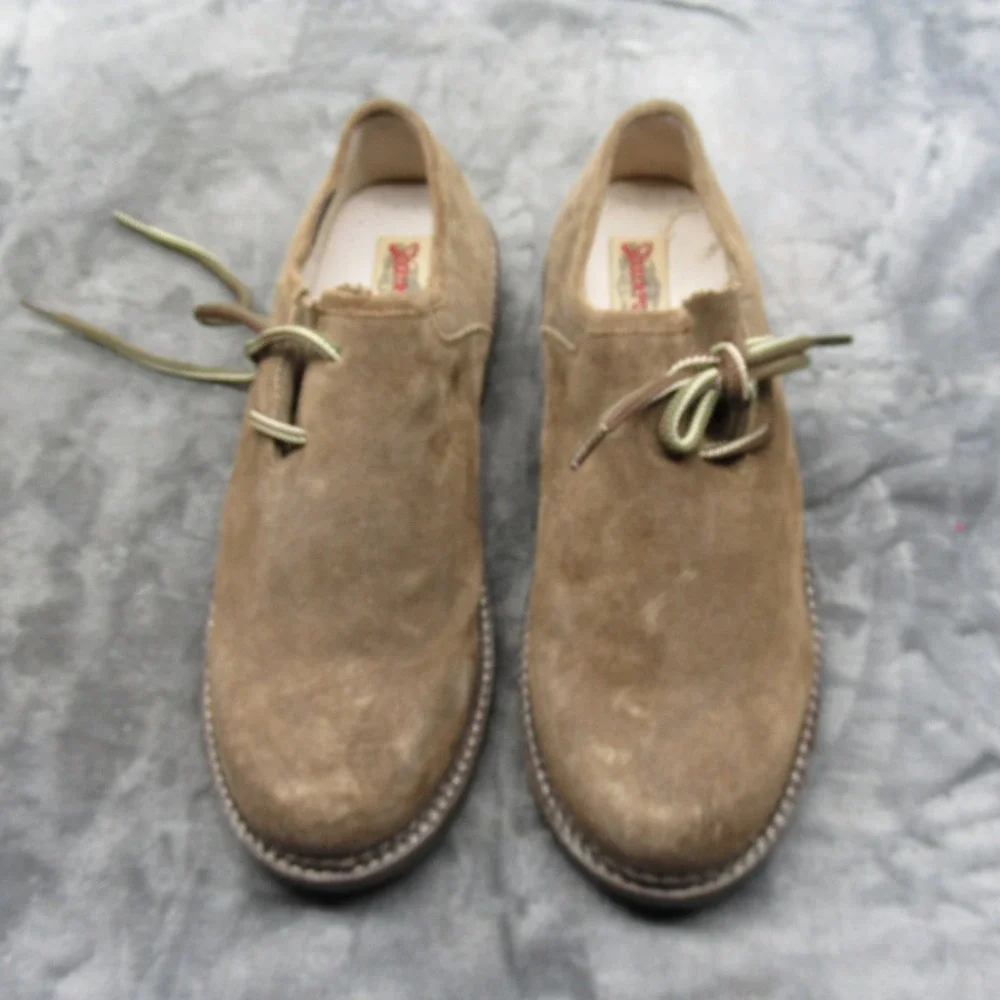 Stockerpoint Shoes Mens 9 Brown Suede‎ Leather Loafer Lace Up Round Toe Casual